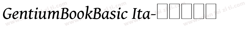 GentiumBookBasic Ita字体转换